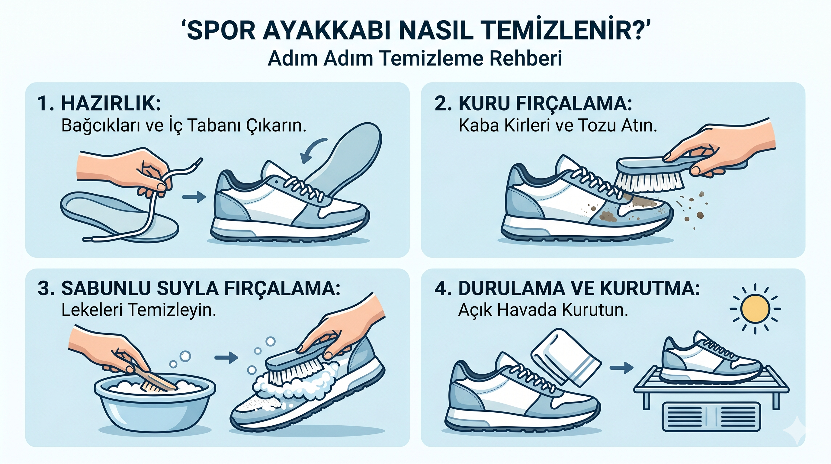 Spor Ayakkabı Nasıl Temizlenir? En Etkili ve Pratik Yöntemler