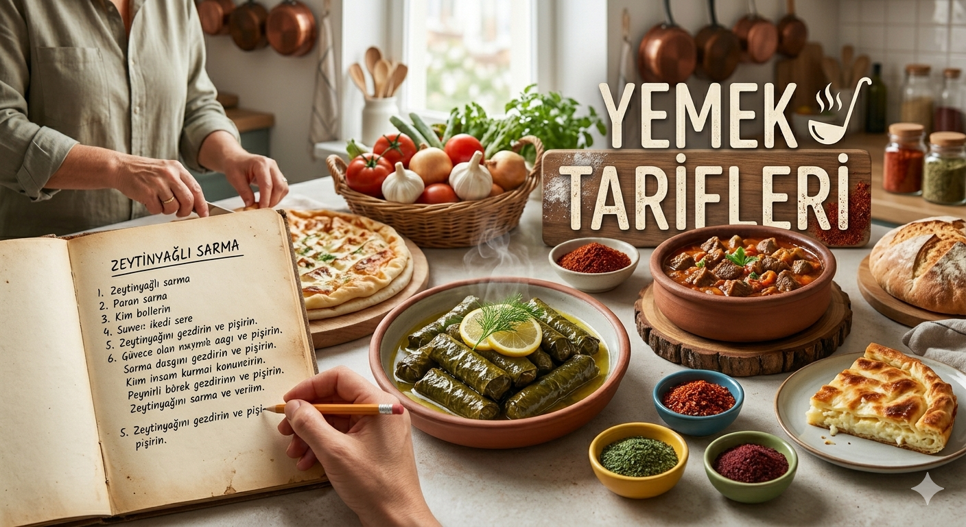 Yemek Tarifleri: Evde Kolay, Pratik ve Lezzetli Tarifler